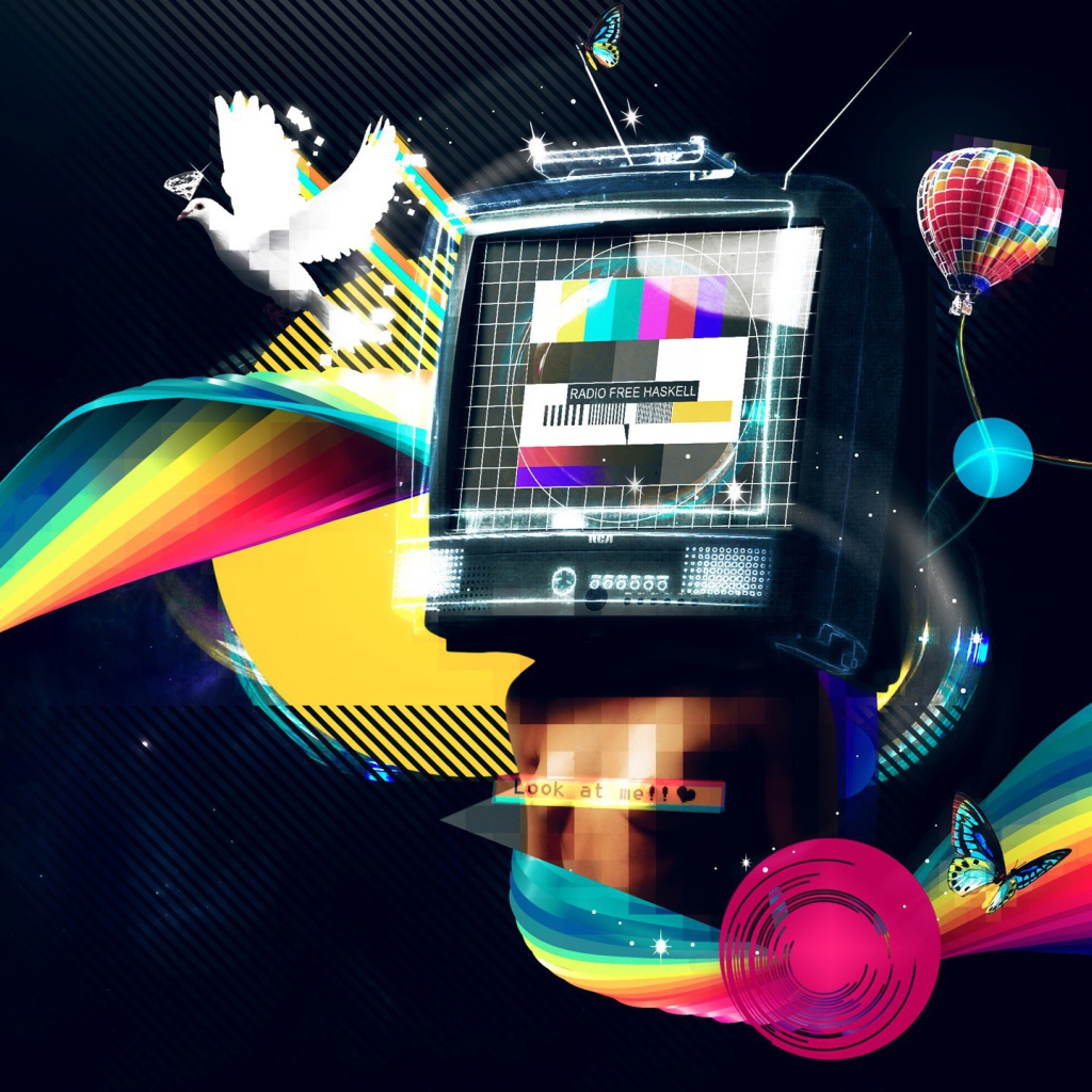 Абстракция с телевизором