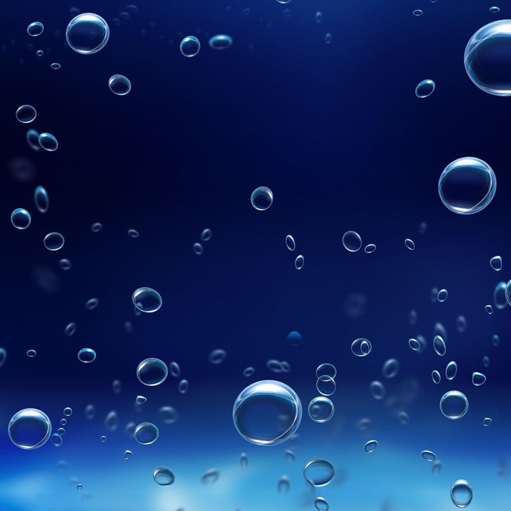 Пузырьки на синем фоне