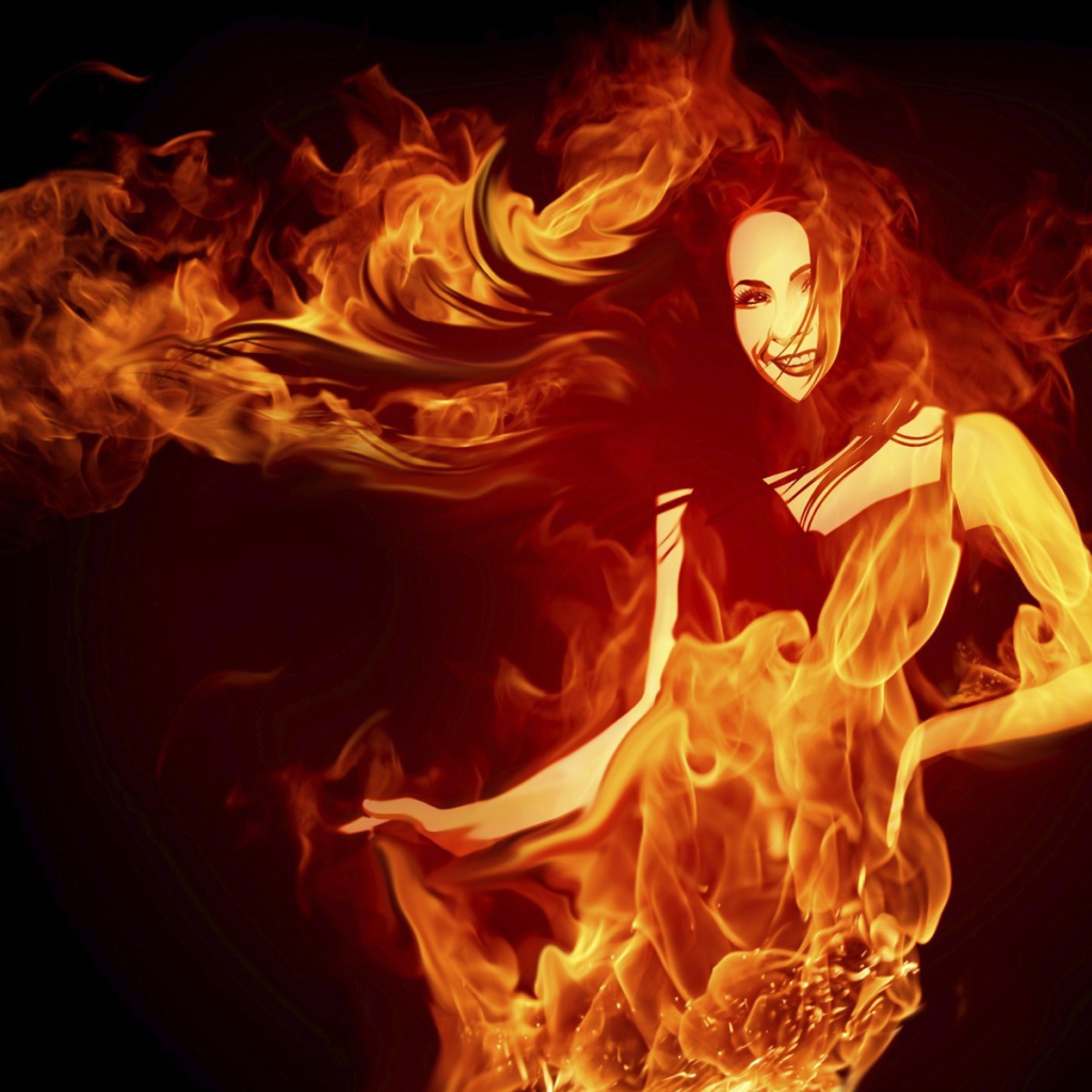 Огненная девушка