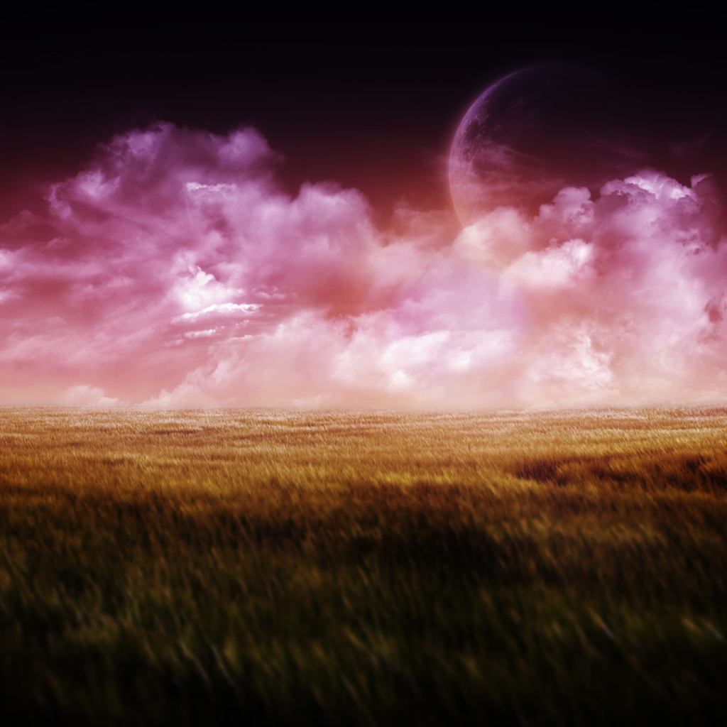 Планета за розовыми облаками