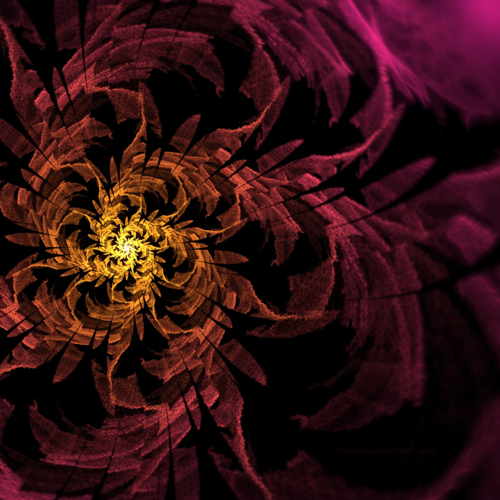 Спиральный цветок