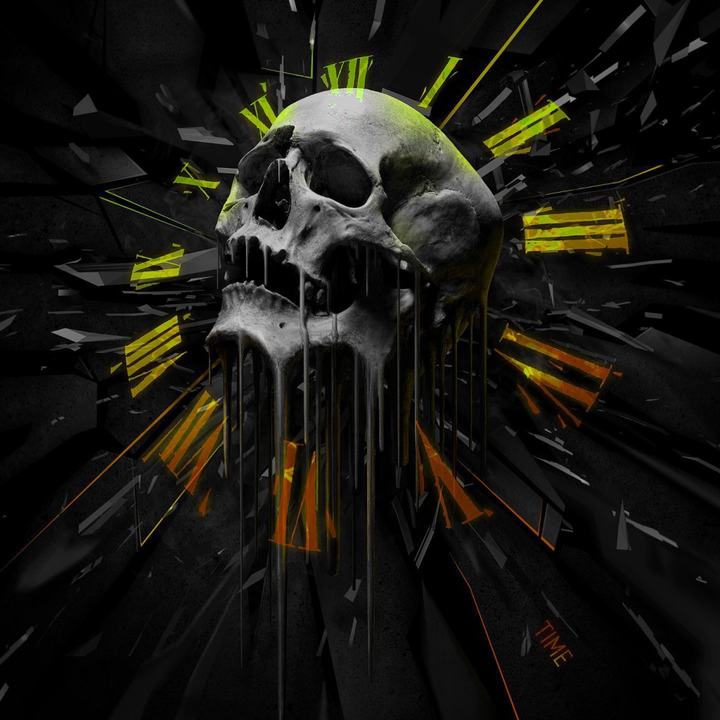 Часы с черепом