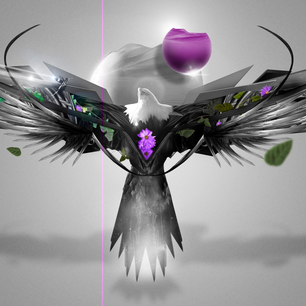 Абстрактный символ из птицы