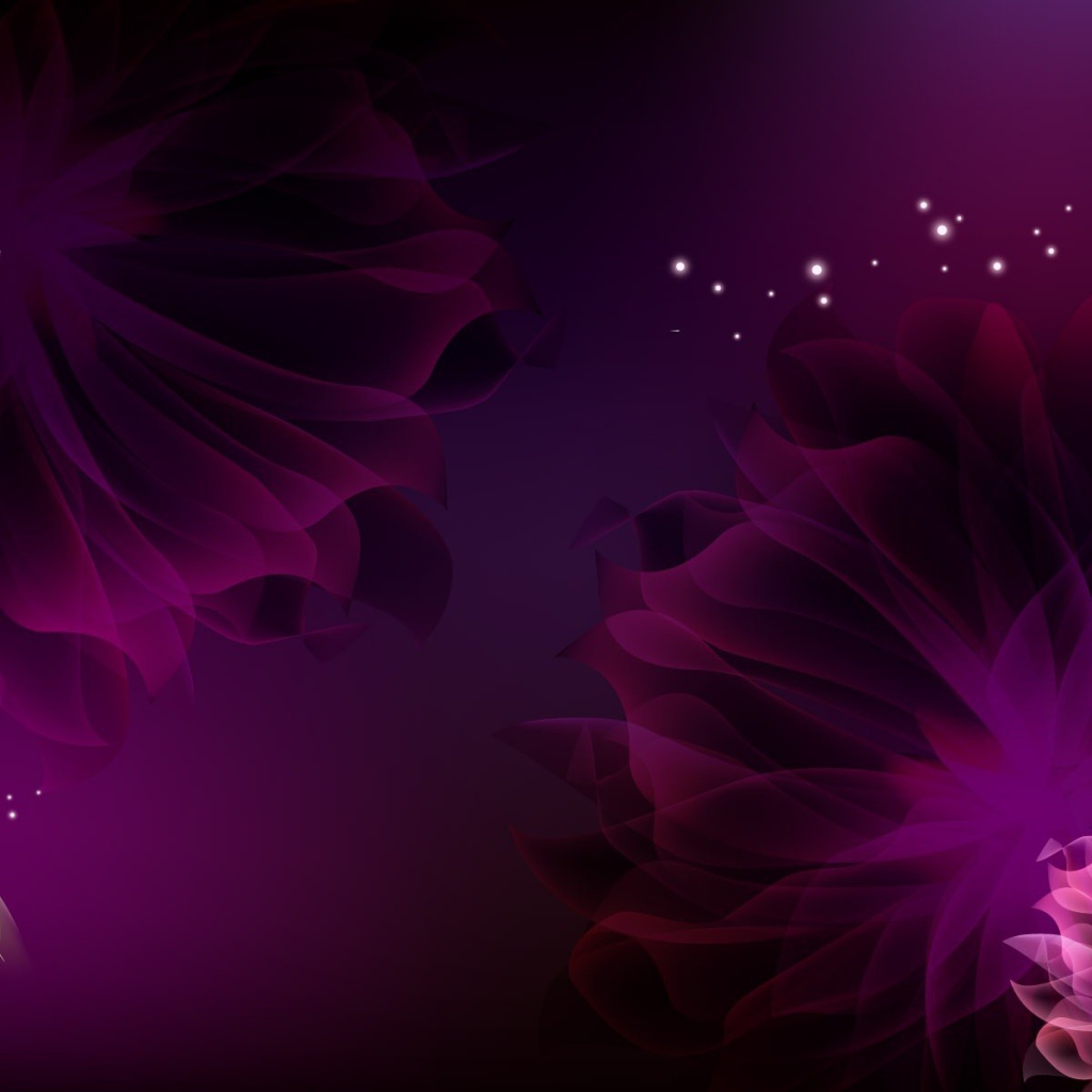 Абстрактные цветы и листья