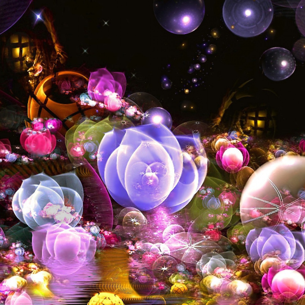 Абстракция с пузырями