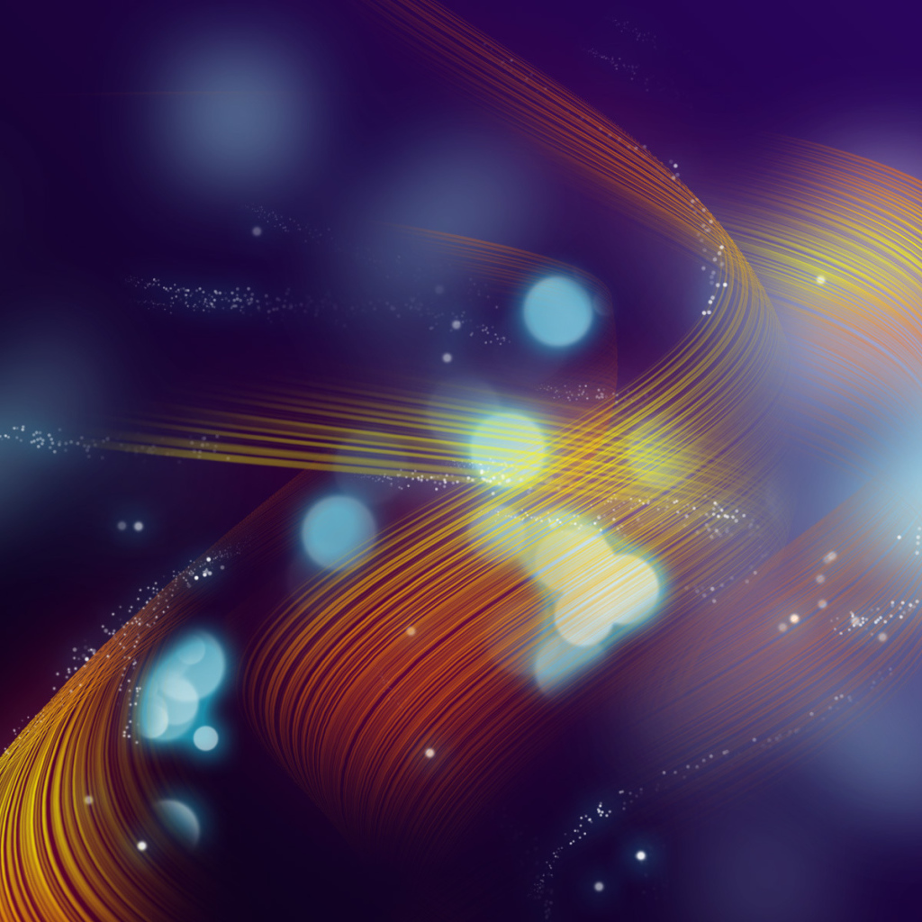 Волнистые линии на синем фоне