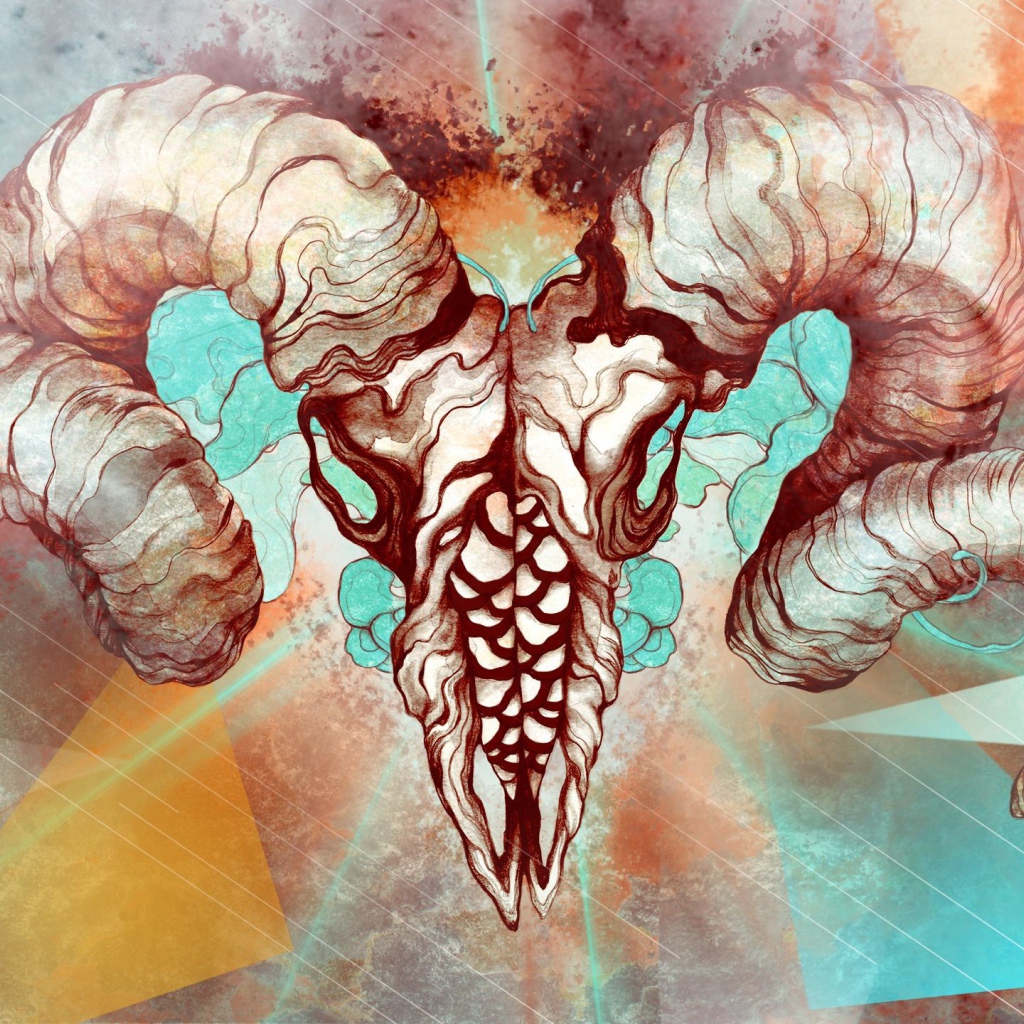 Череп с рогами