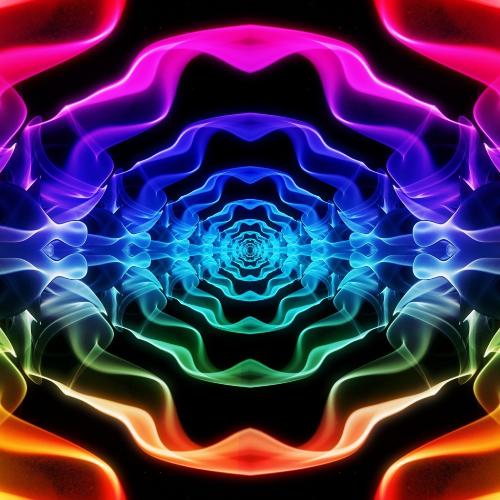 Абстрактный цветной тоннель