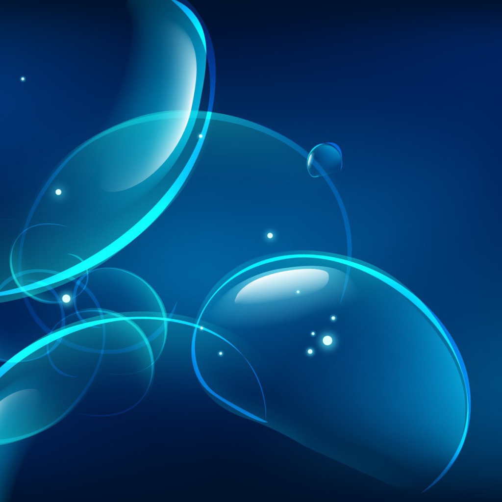 Пузыри на синем фоне