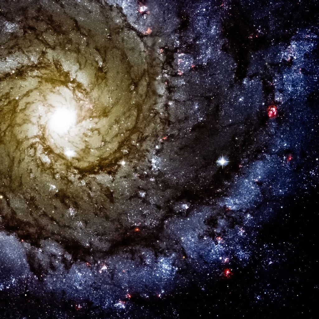 Цветная звездная спираль