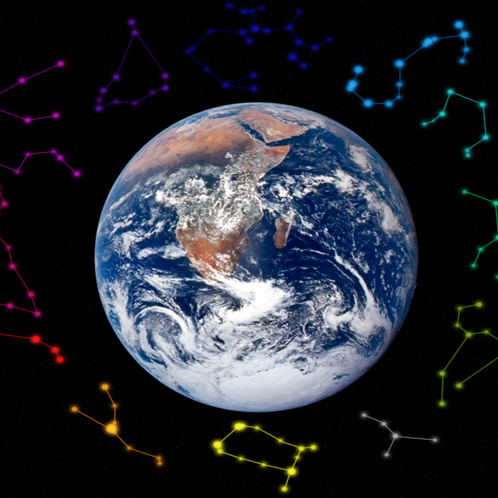 Созвездия вокруг Земли