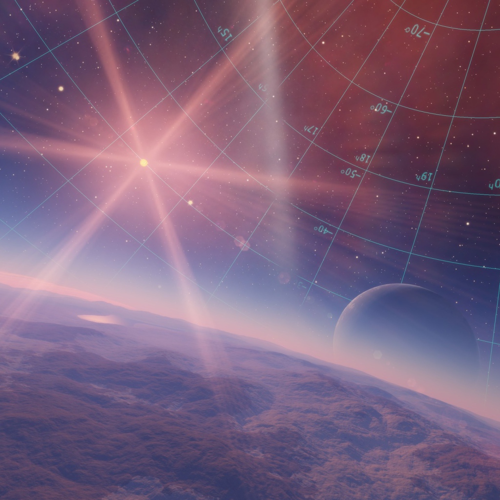 Координатная сетка в космосе