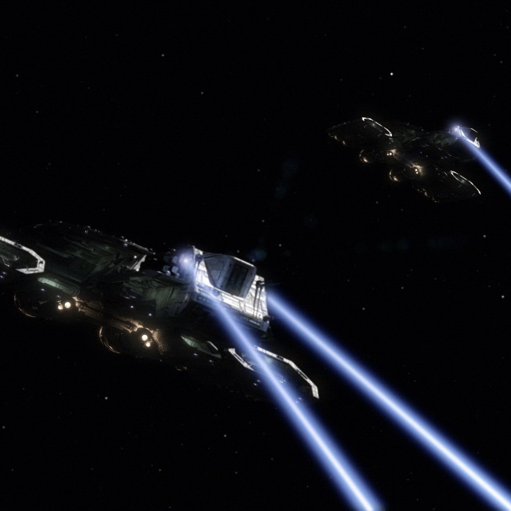 Бой космических кораблей