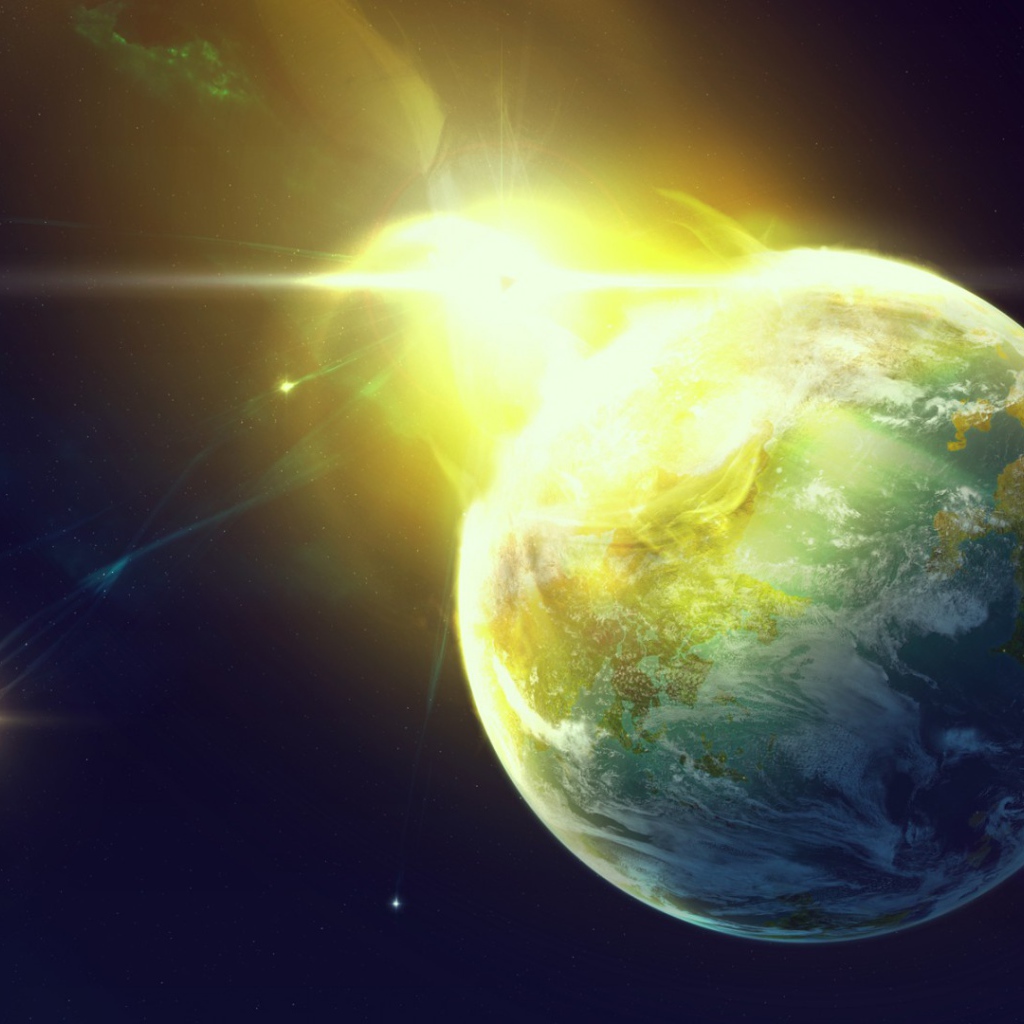 Огненный всплеск на планете