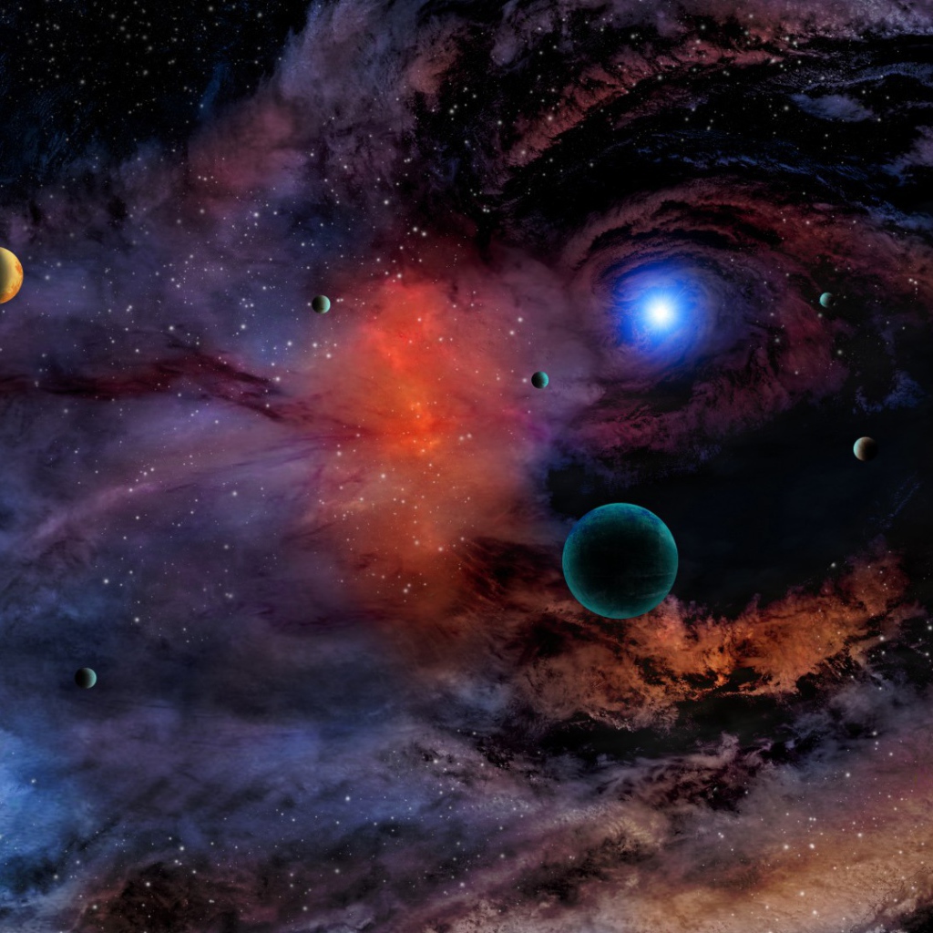 Много планет в спирали