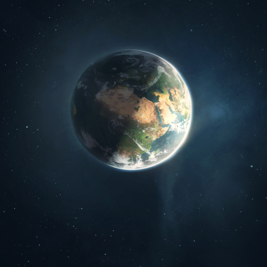 Планета земля среди звезд