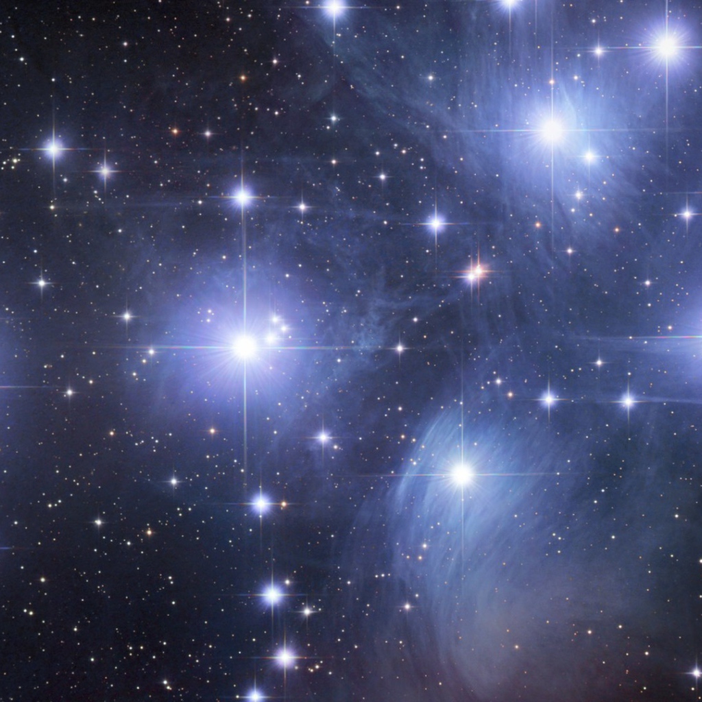 Сияние ярких звезд