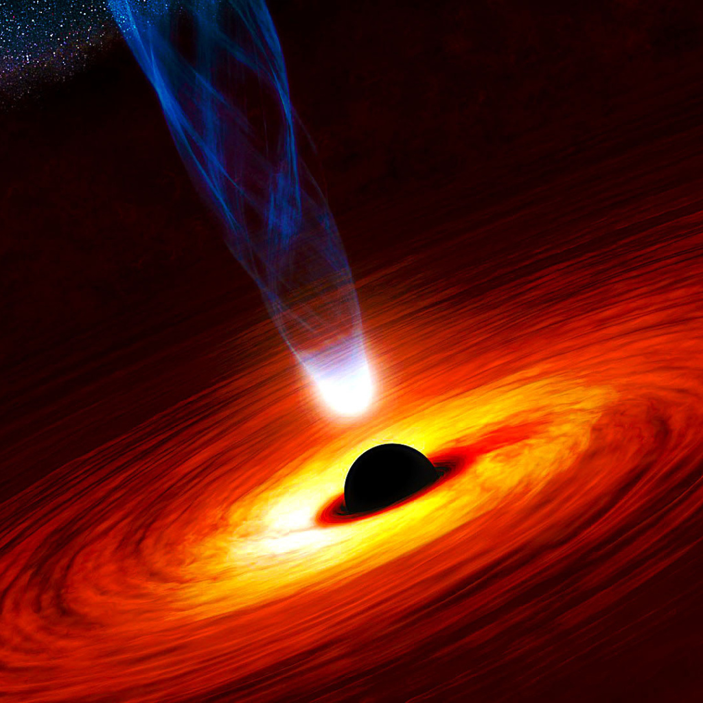 Притяжение черной дыры