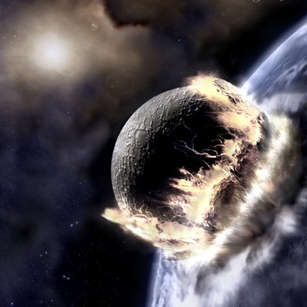 Столкновение двух планет