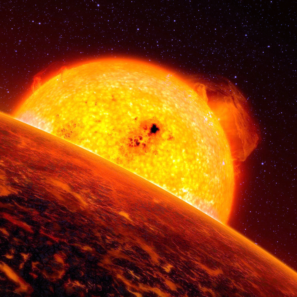 Планета близко от солнца