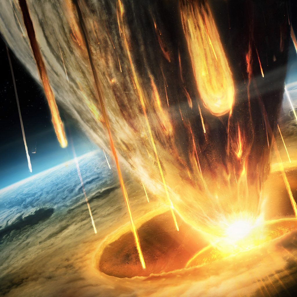 Падение кометы на планету