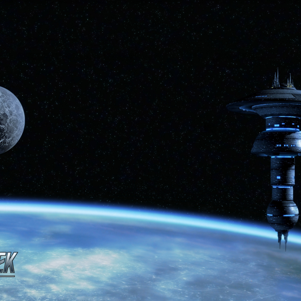 Космическая станция над планетой