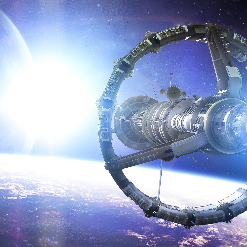 Космический корабль на орбите
