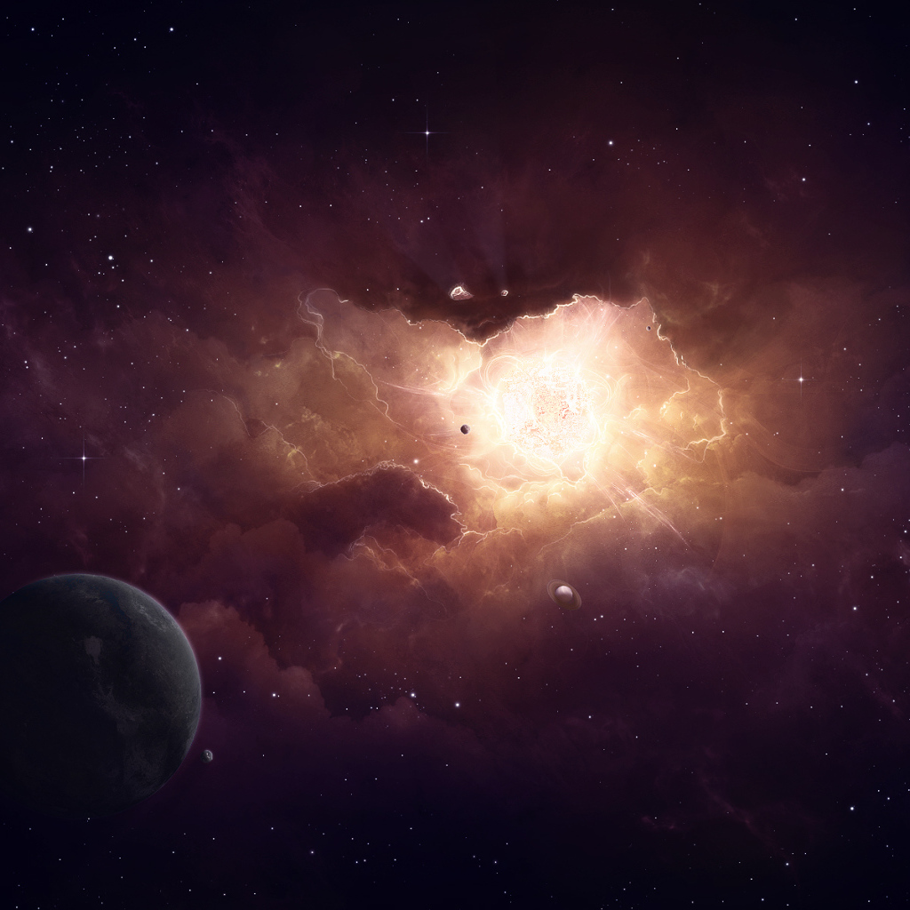 Планета в космосе