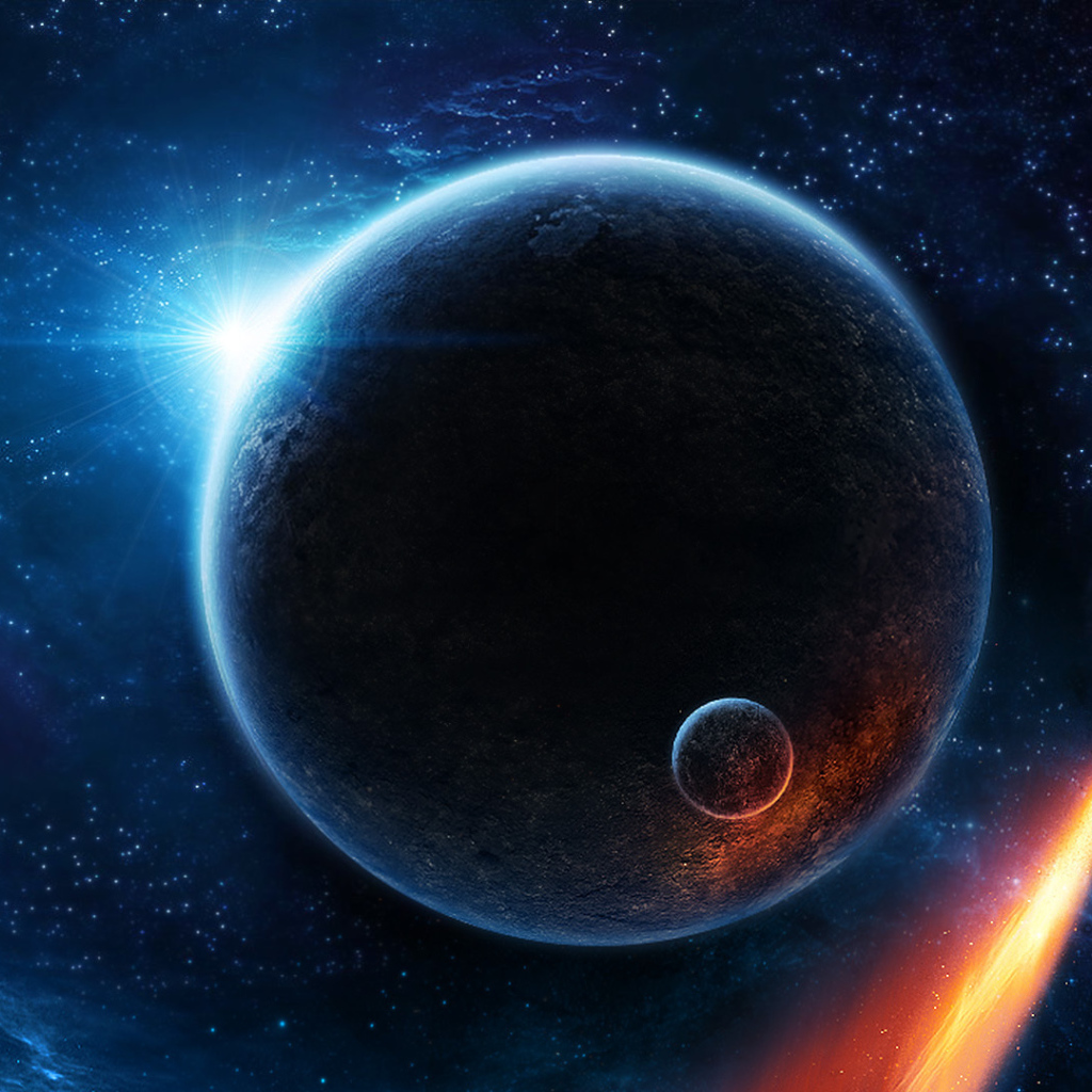 Планета со спутником