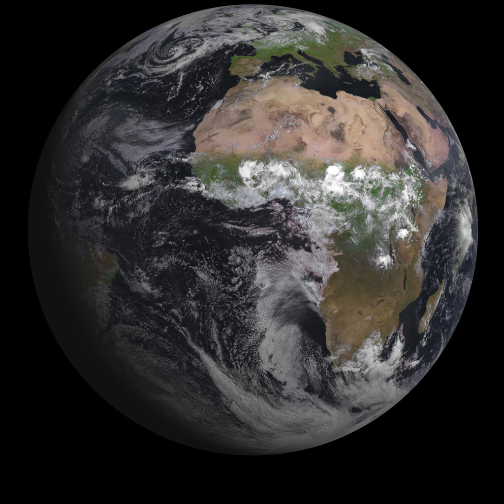 Вид на Землю со спутника