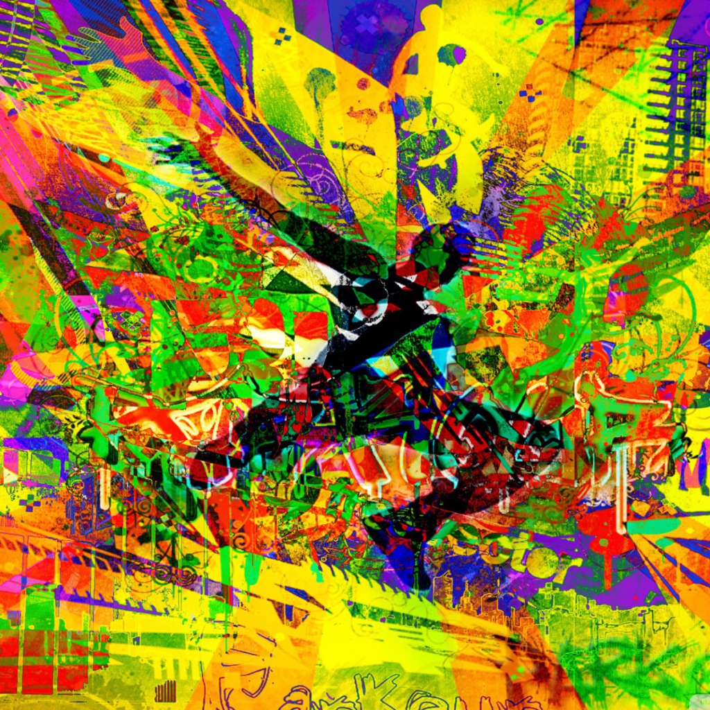 Абстрактный образ паркура