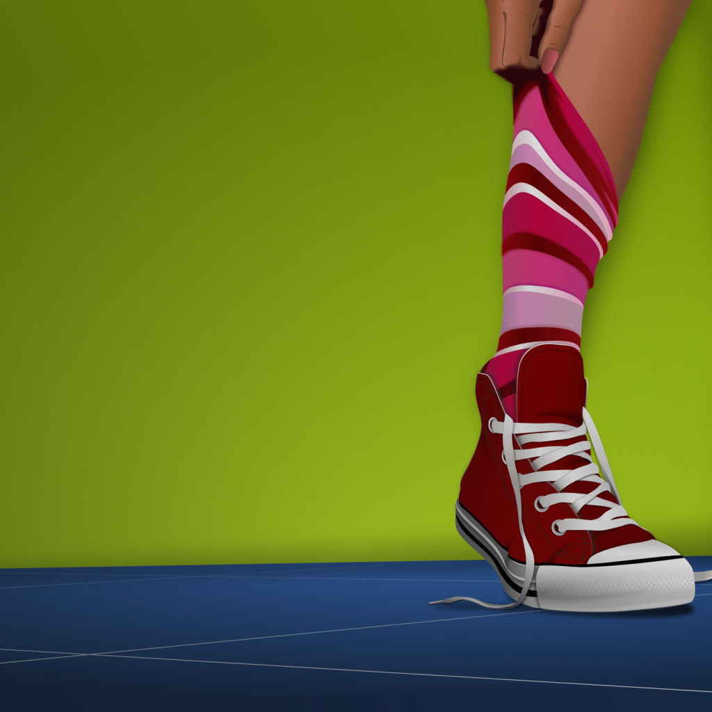 Милые красные кеды