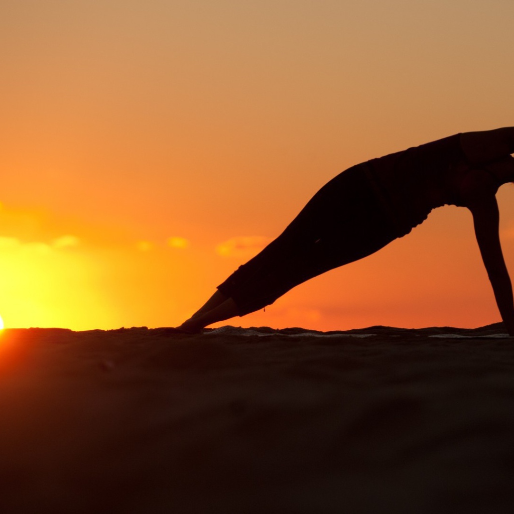 Фитнес на закате