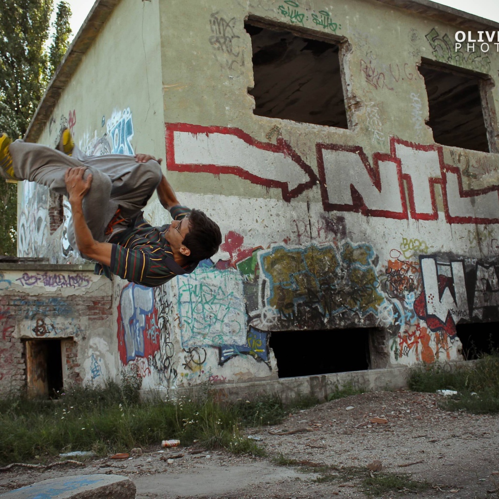 Тренировка в паркуре