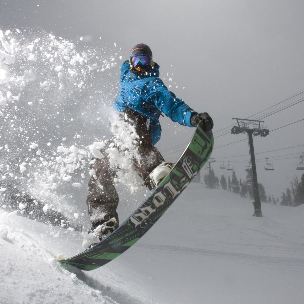 Зимний вид спорта сноуборд