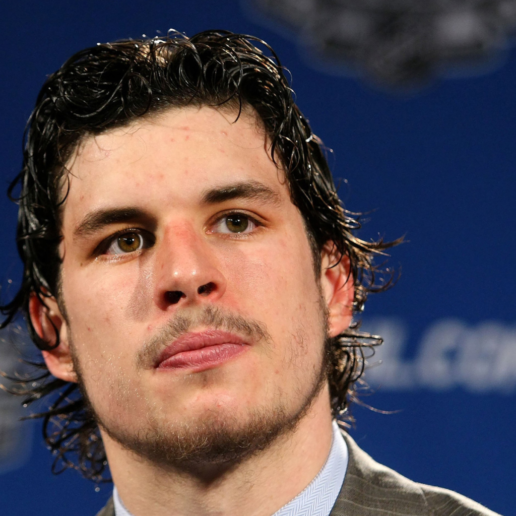 Лучший игрок Питтсбург Сидни Кросби крупным планом