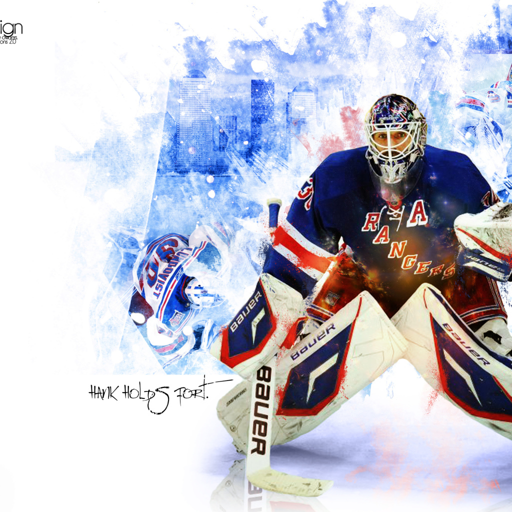 Хенрик Лундквист охраняет свой ворота