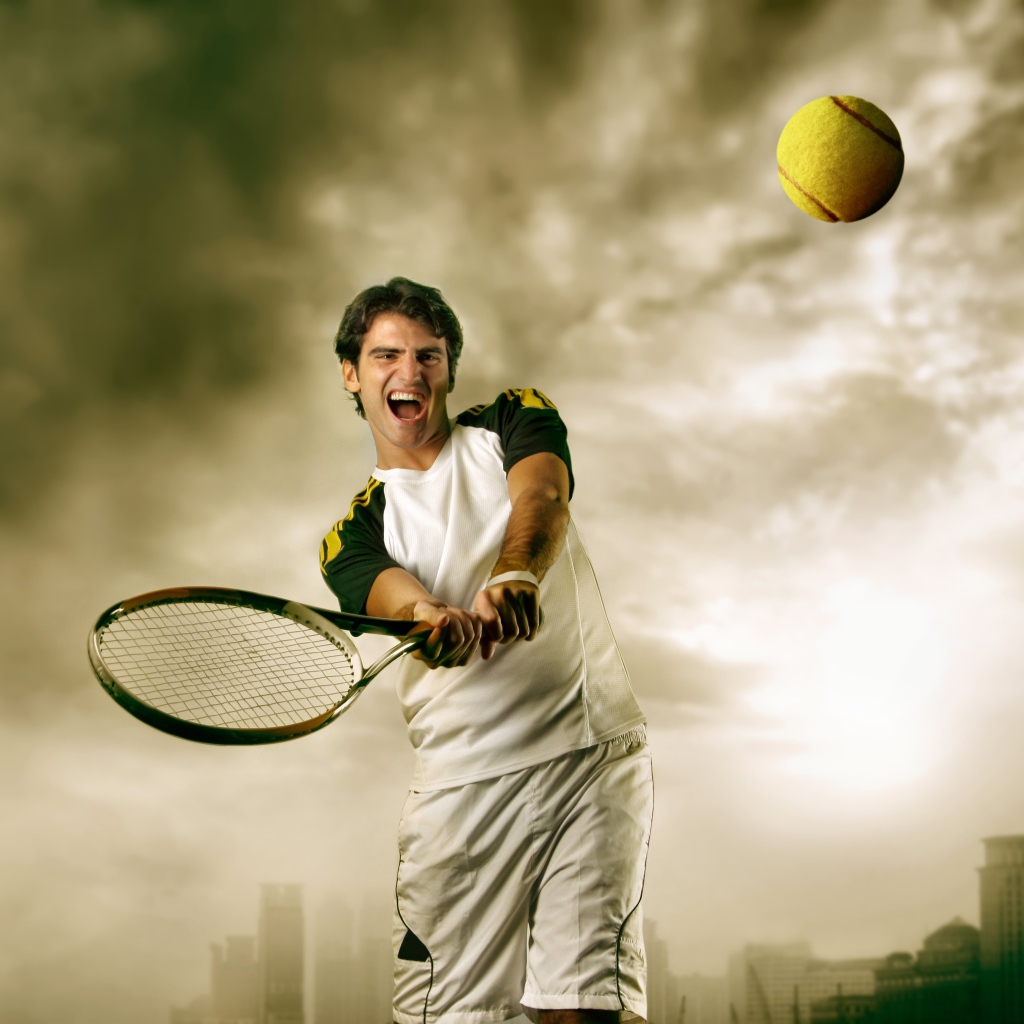 Удар по мячу ракеткой