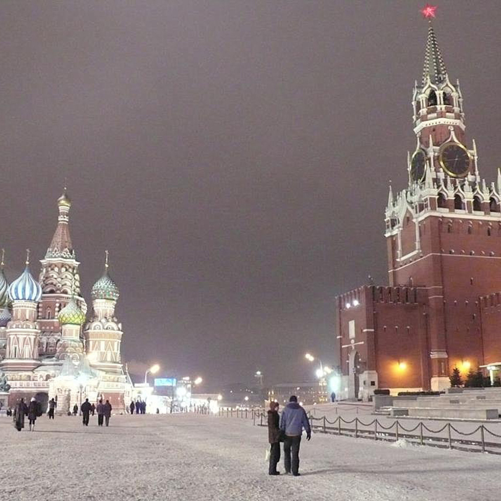 Snow in Moscow 