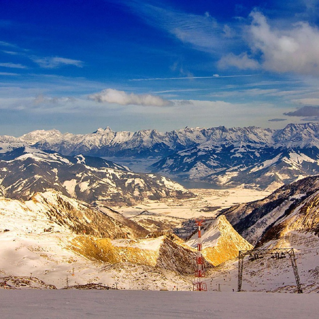 Альпы на курорте Цель-ам-Зее, Австрия