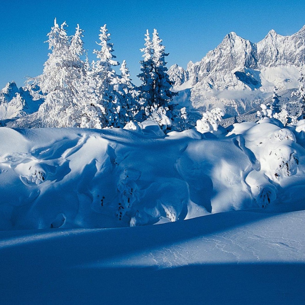 Альпы на горнолыжном курорте Шладминг, Австрия