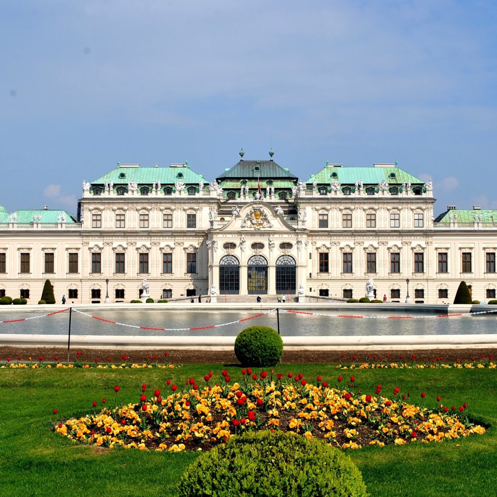 Бельведерский дворец в городе Вена, Австрия