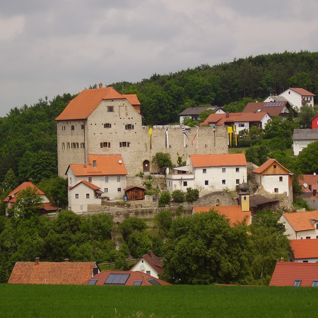 Замок в городе Лэнгенфельд, Австрия