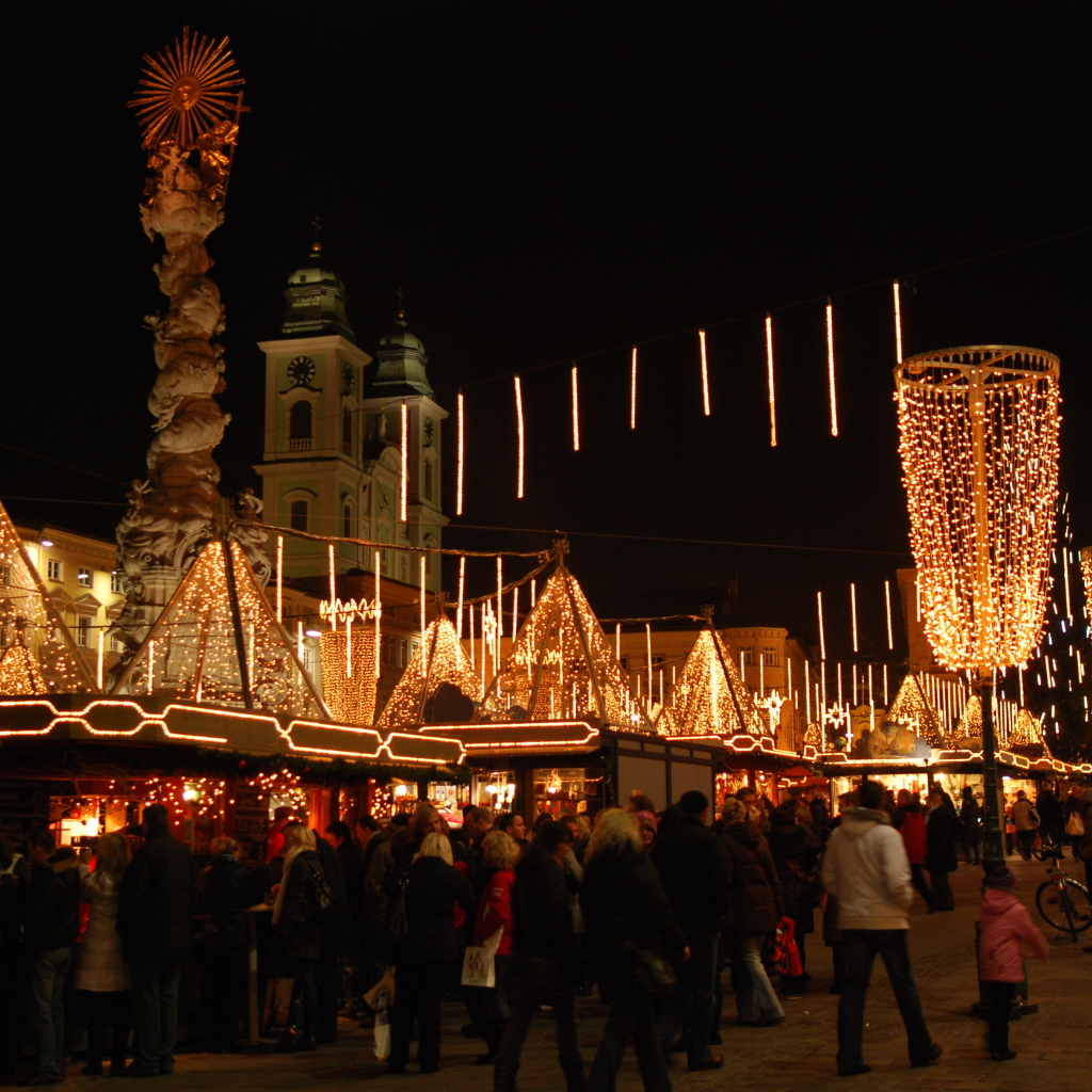 Рождество в городе Линц, Австрия