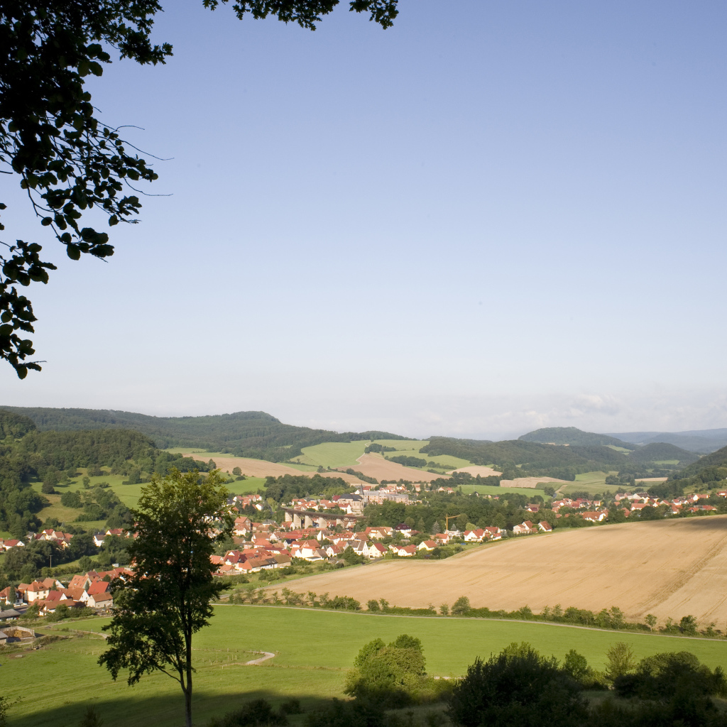 Поля в окрестностях города Лэнгенфельд, Австрия