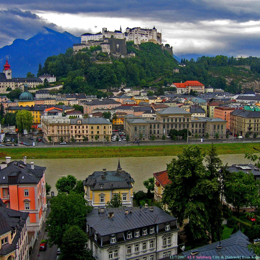 Крепость в городе  Зальцбург, Австрия