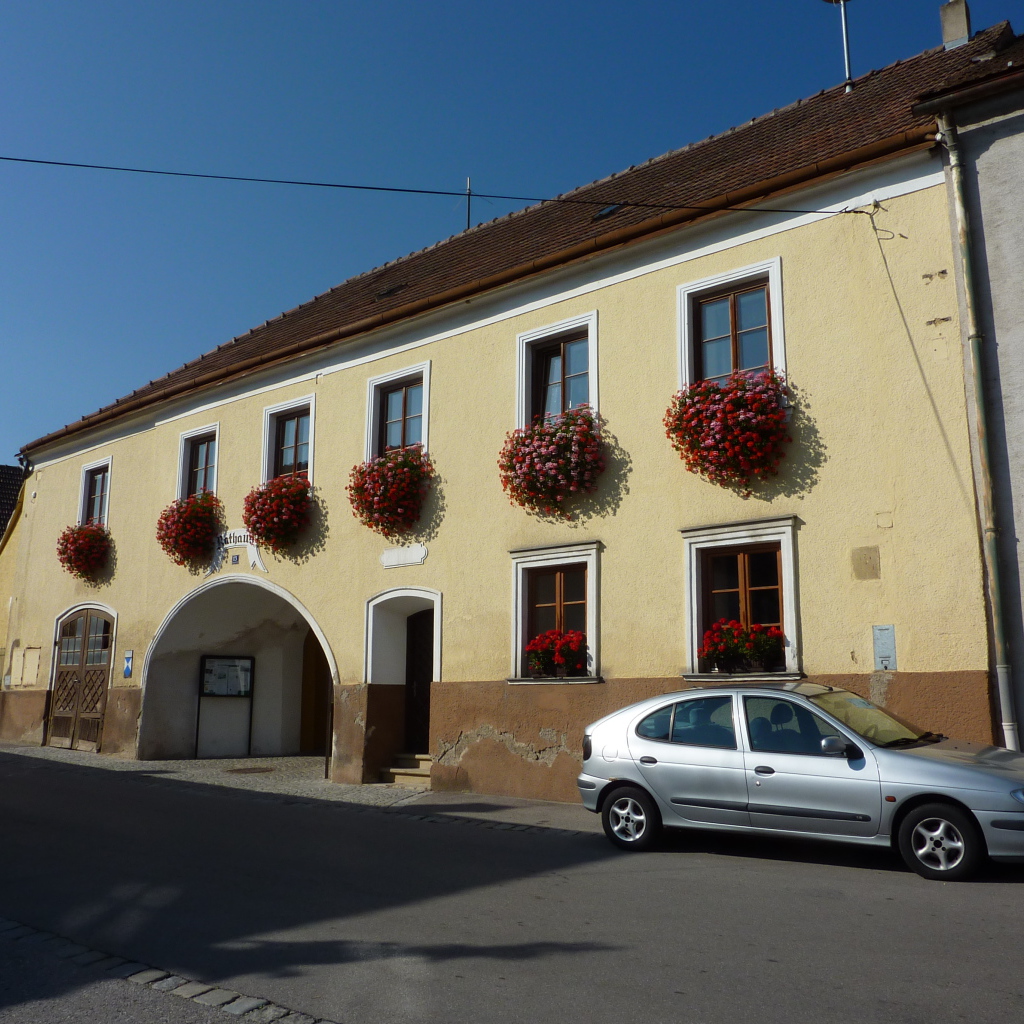 Дом с цветами в городе Лэнгенфельд, Австрия
