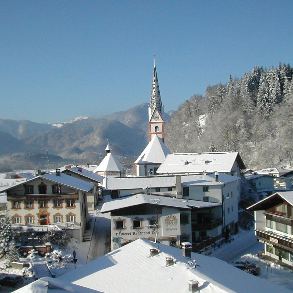 Город на курорте Тельфс-Бюхен, Австрия