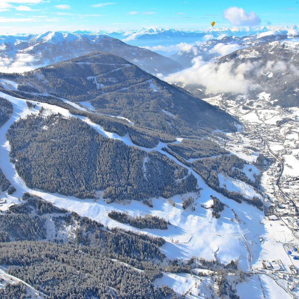 Горы на горнолыжном курорте Бад Кляйнкирххайм, Австрия