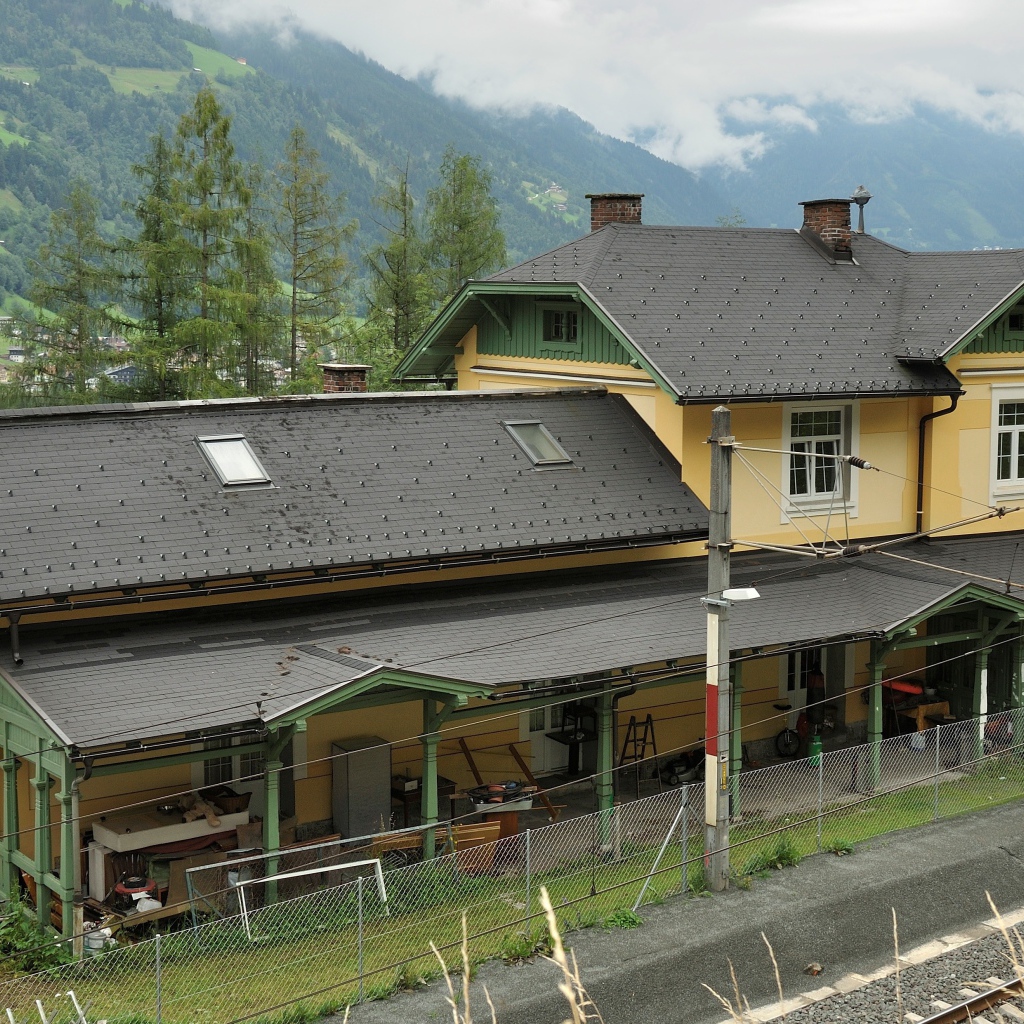 Железнодорожная станция на курорте Бад Хофгастайн, Австрия